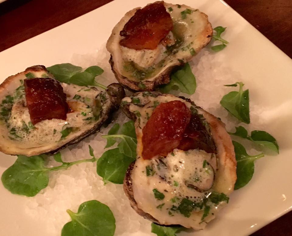 Oysters with Pork Belly