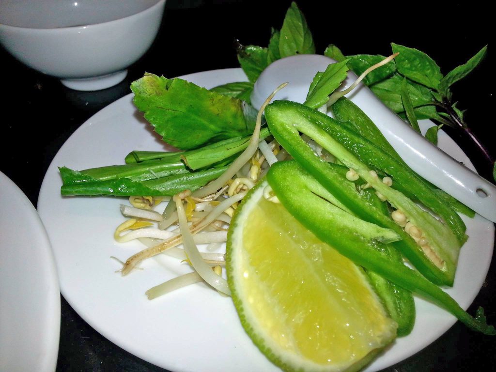 Fresh Accompaniments at La V - Vietnamese Fusion