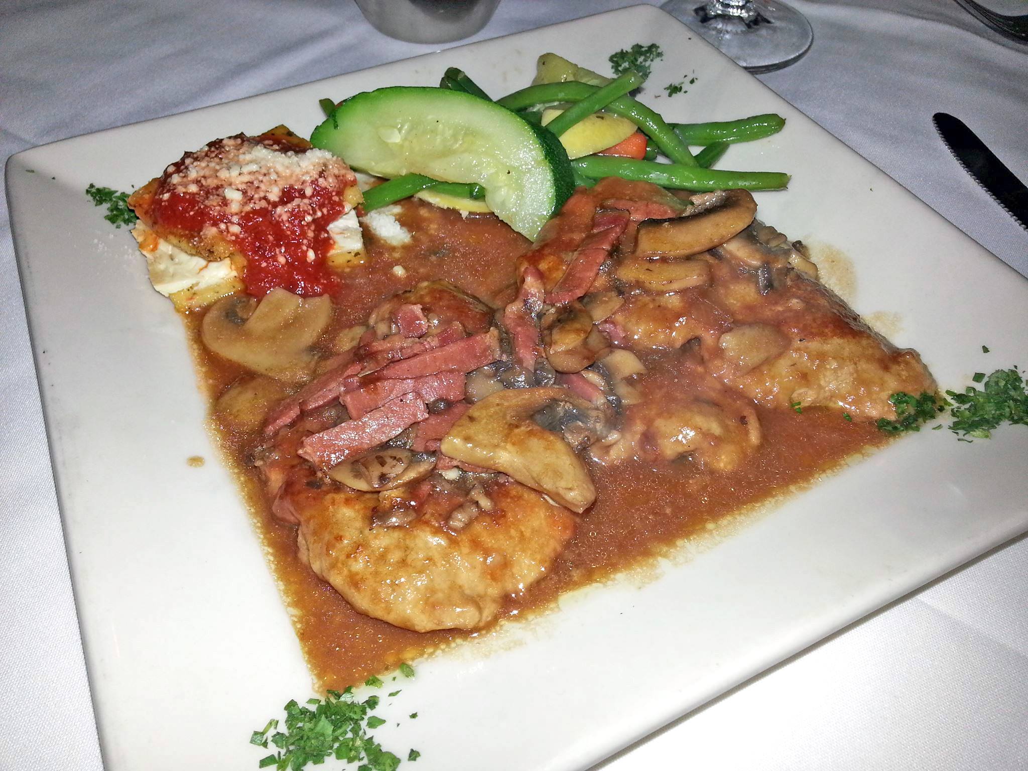 Veal Marsala at Gratzzi Italian Grille