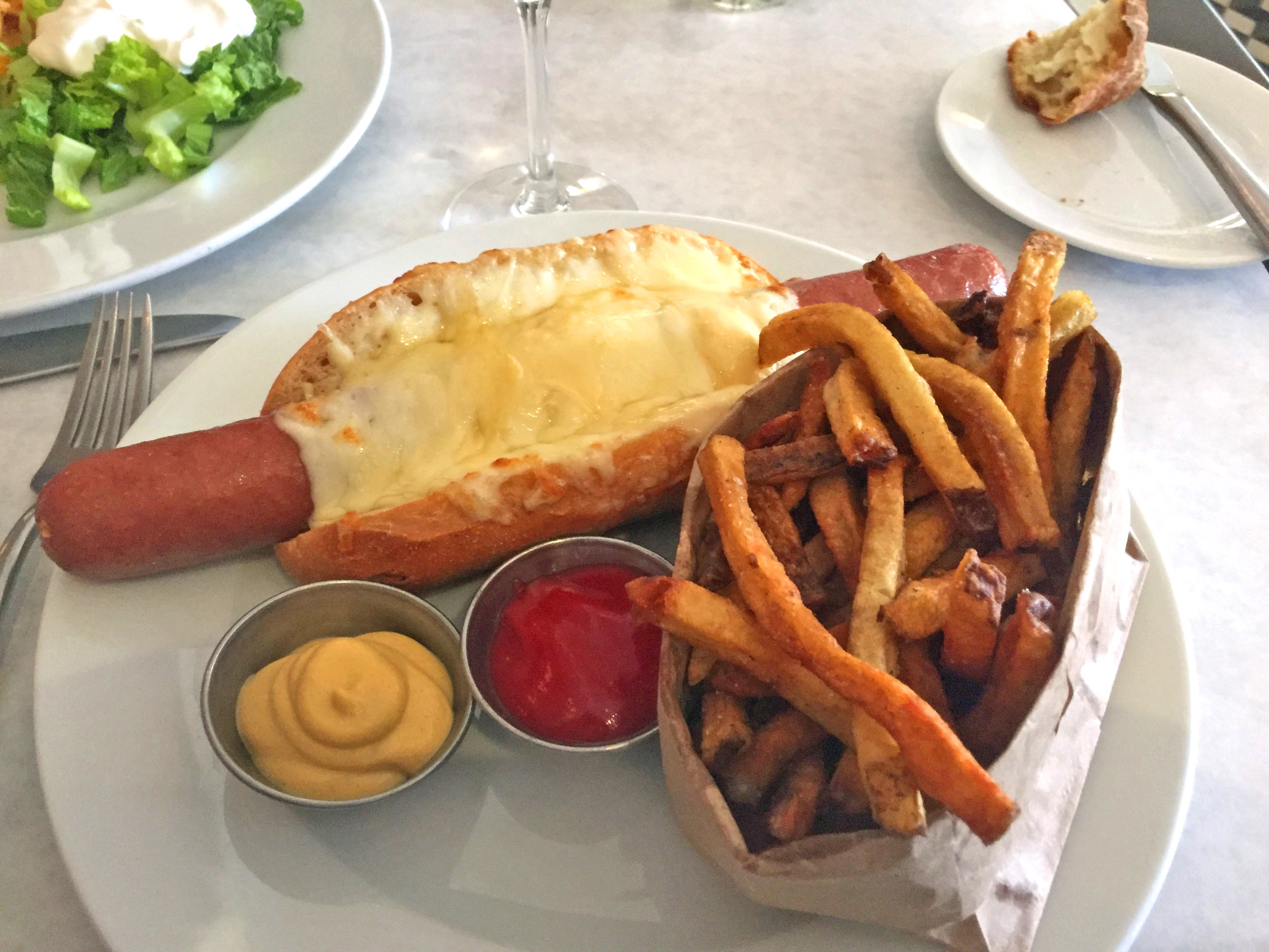 Cassis American Brasserie’s Parisian Hot Dog is Magnifique!