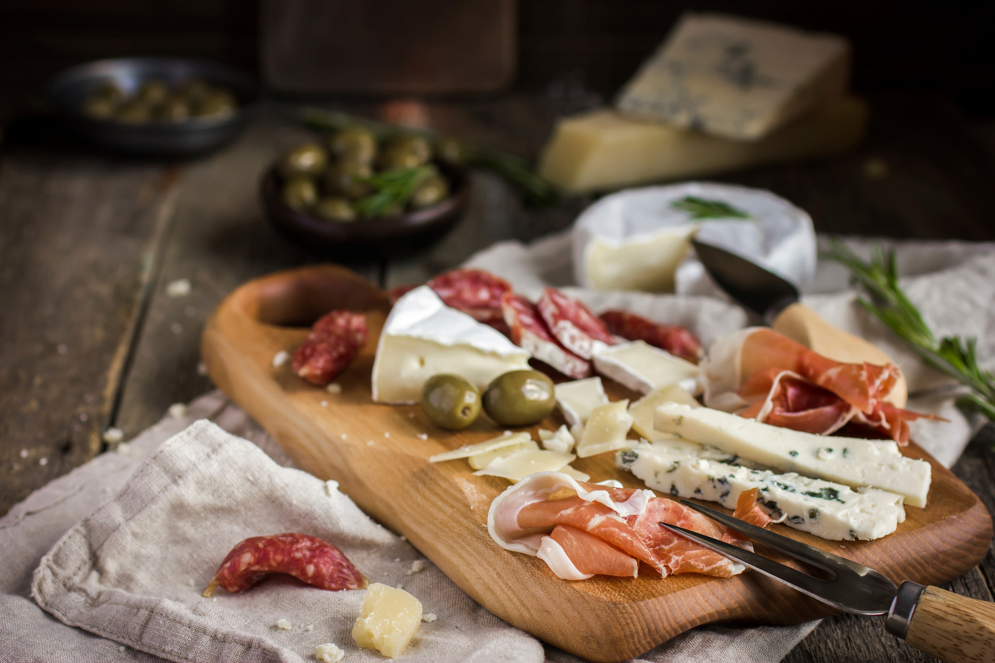 Charcuterie with Cheeses, Meats