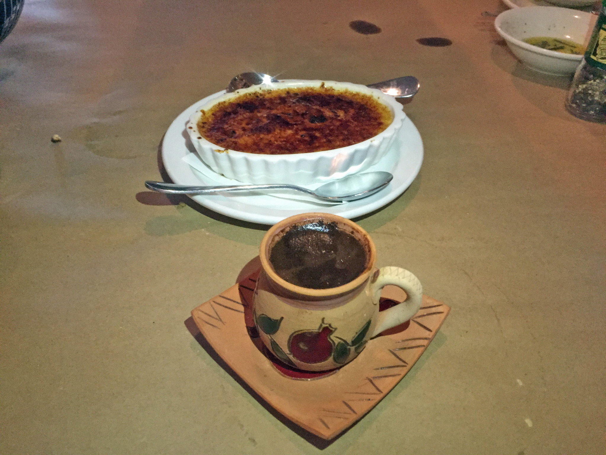 Créme Brûlée & Armenian Espresso