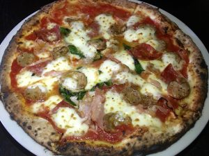 Tre-Carne Pizza at Bavaro's