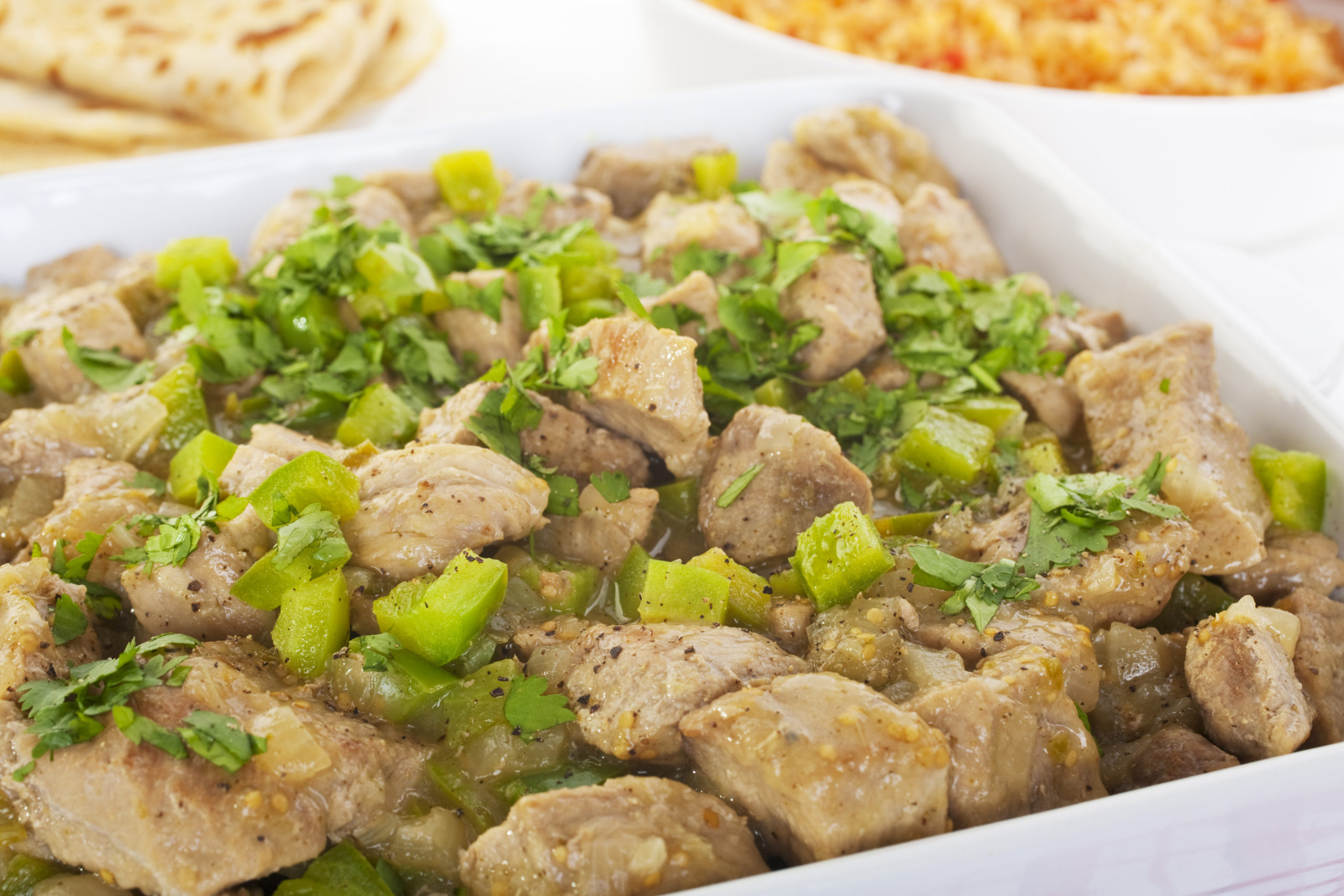 Braised Pork with Green Chili Sauce