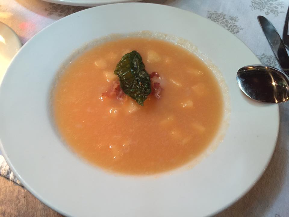 Cantaloupe Gazpacho at Pia's Trattoria