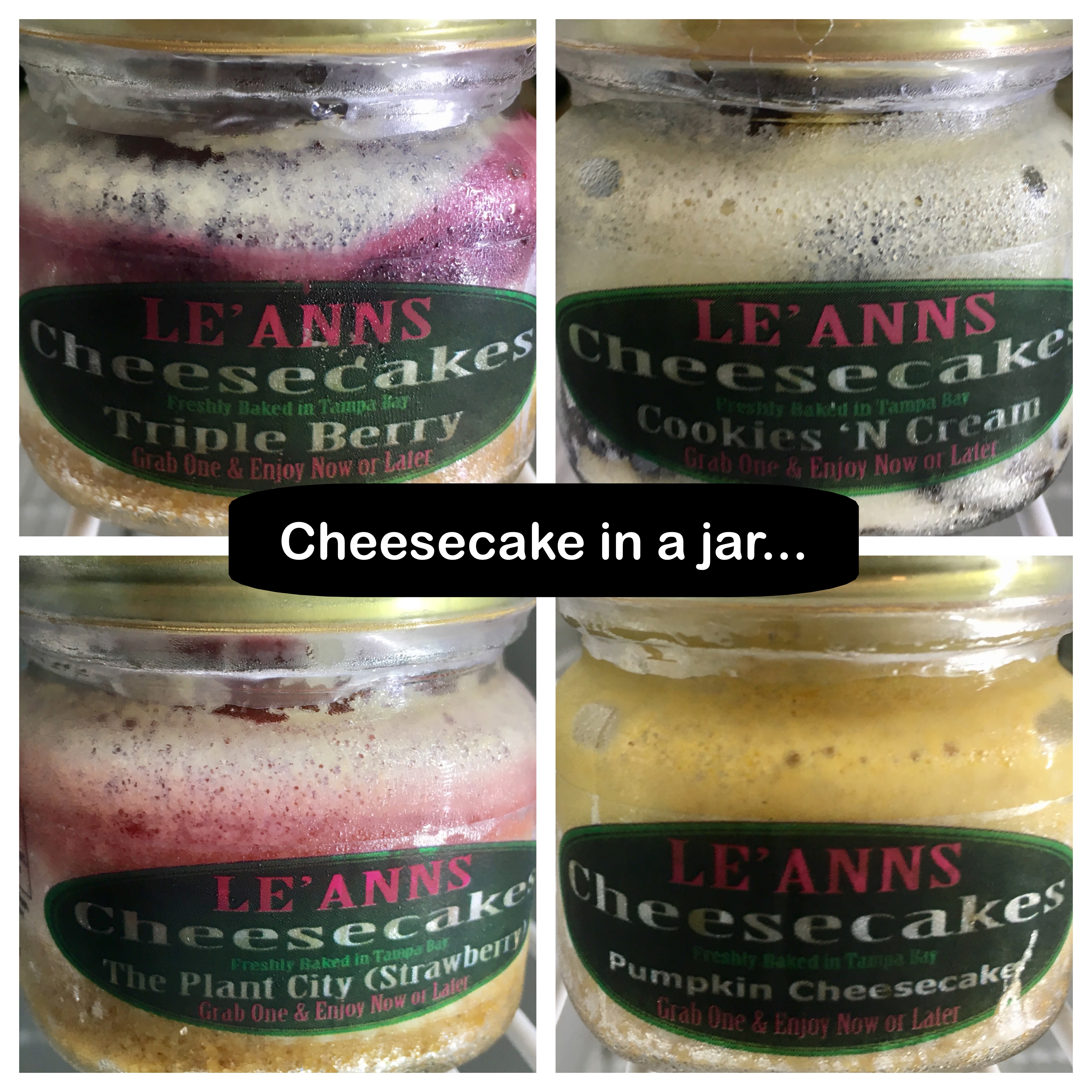 Sugar Shack offers Le' Anns Cheesecakes in a jar