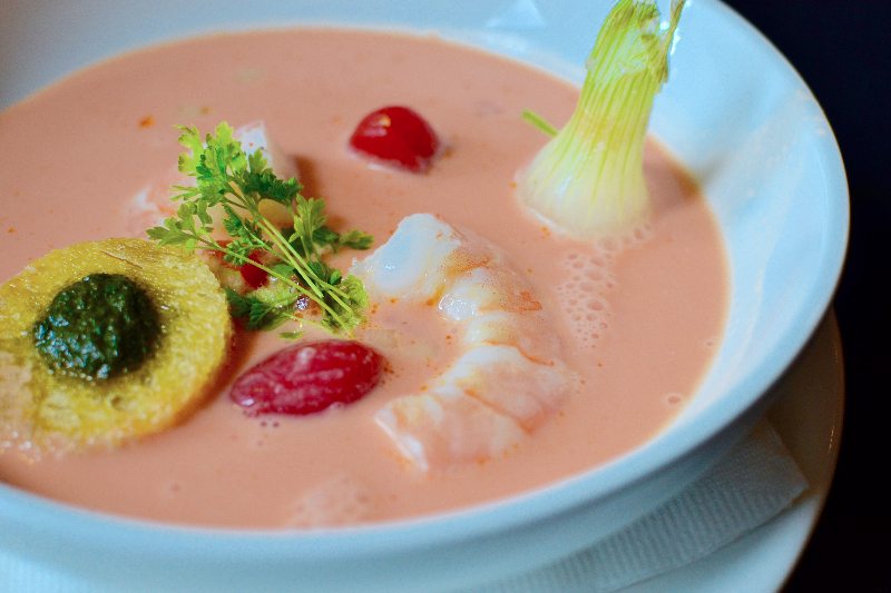 Seafood Gazpacho at Café Gala