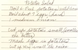 Grandma Brown's Potato Salad Recipe