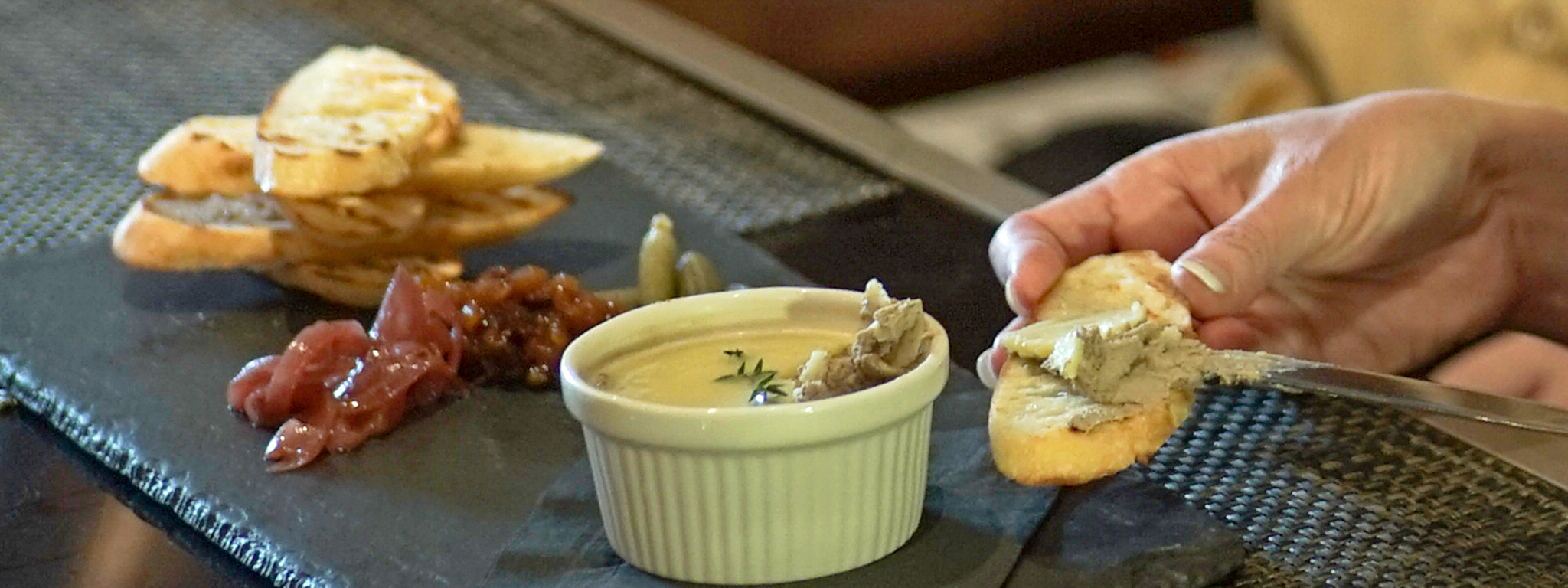 Tryst Chicken Pate Underneath the Layer of Fat on Top