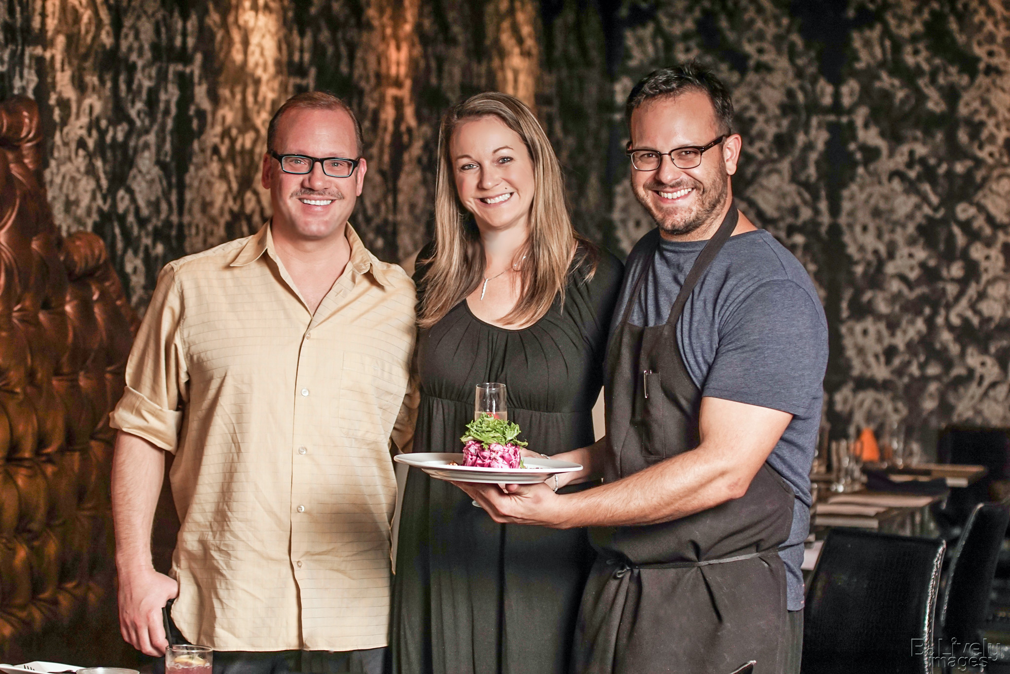 St. Petersburg Foodies Founders Kevin Godbee & Lori Brown with Chef Jon Robben at Tryst