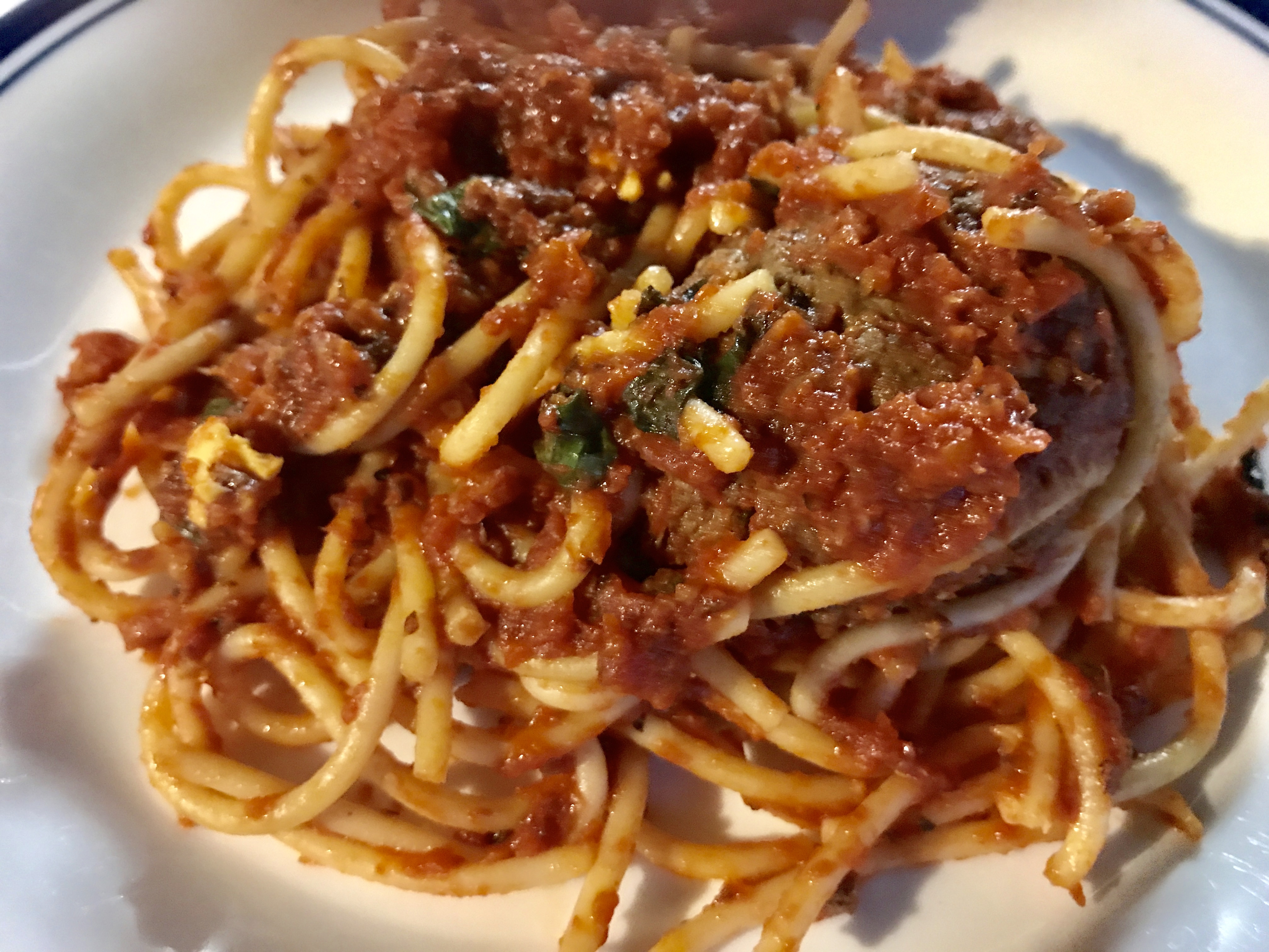 Beau n Mo's Italian Eating House Spaghetti and Meatballs