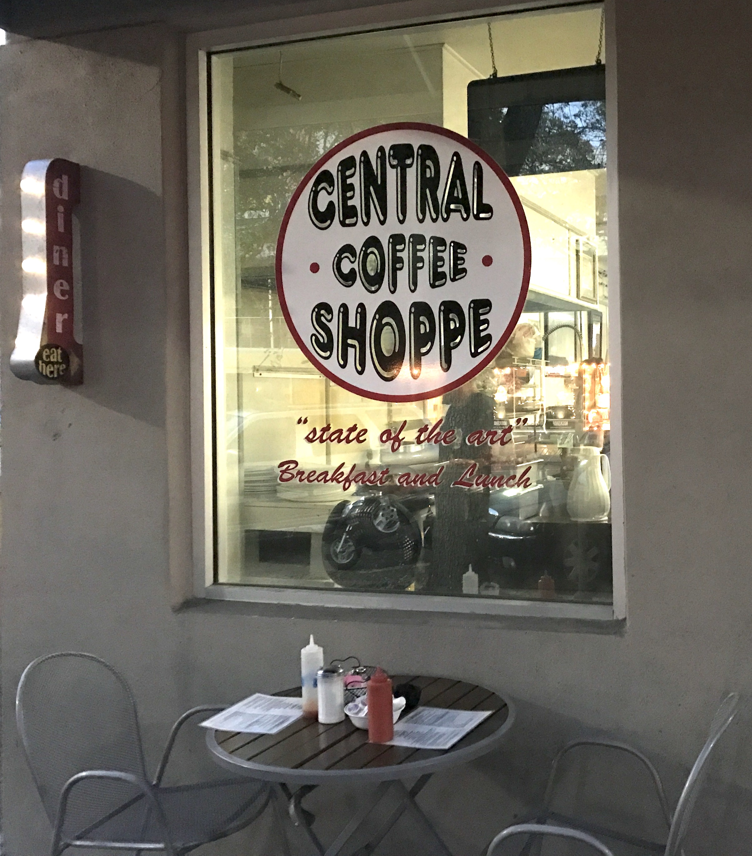 Central Coffee Shoppe Window
