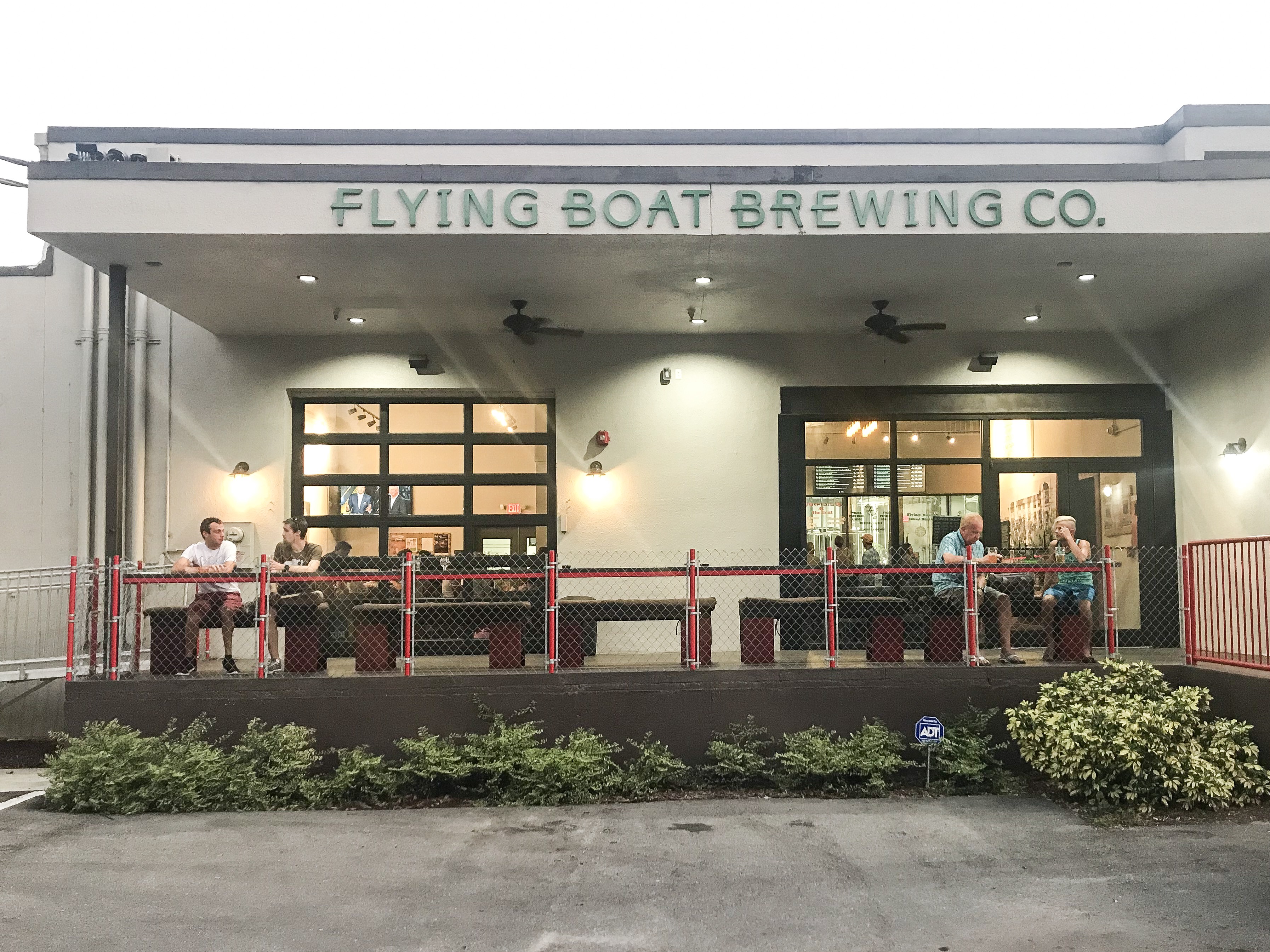 The front of Flying Boat Brewing