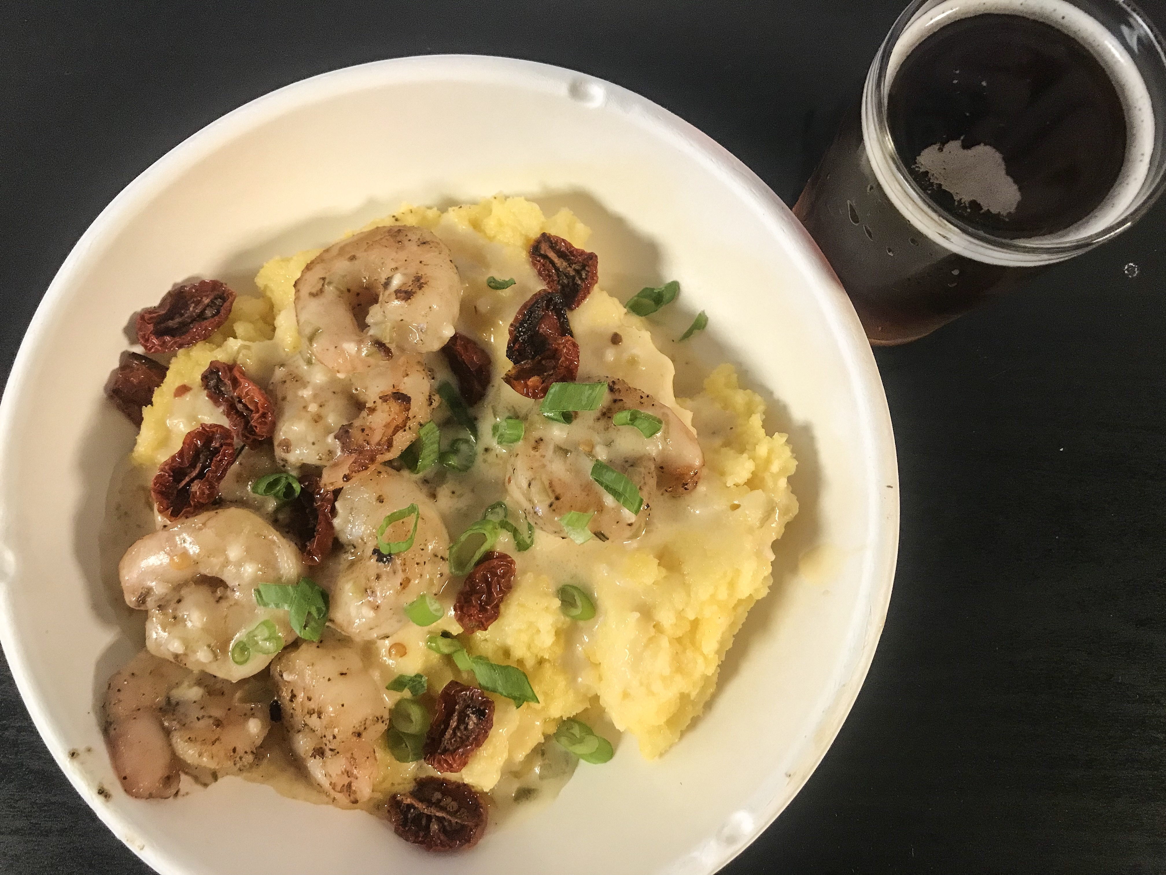 Shrimp and Grits with Mission to Marzen