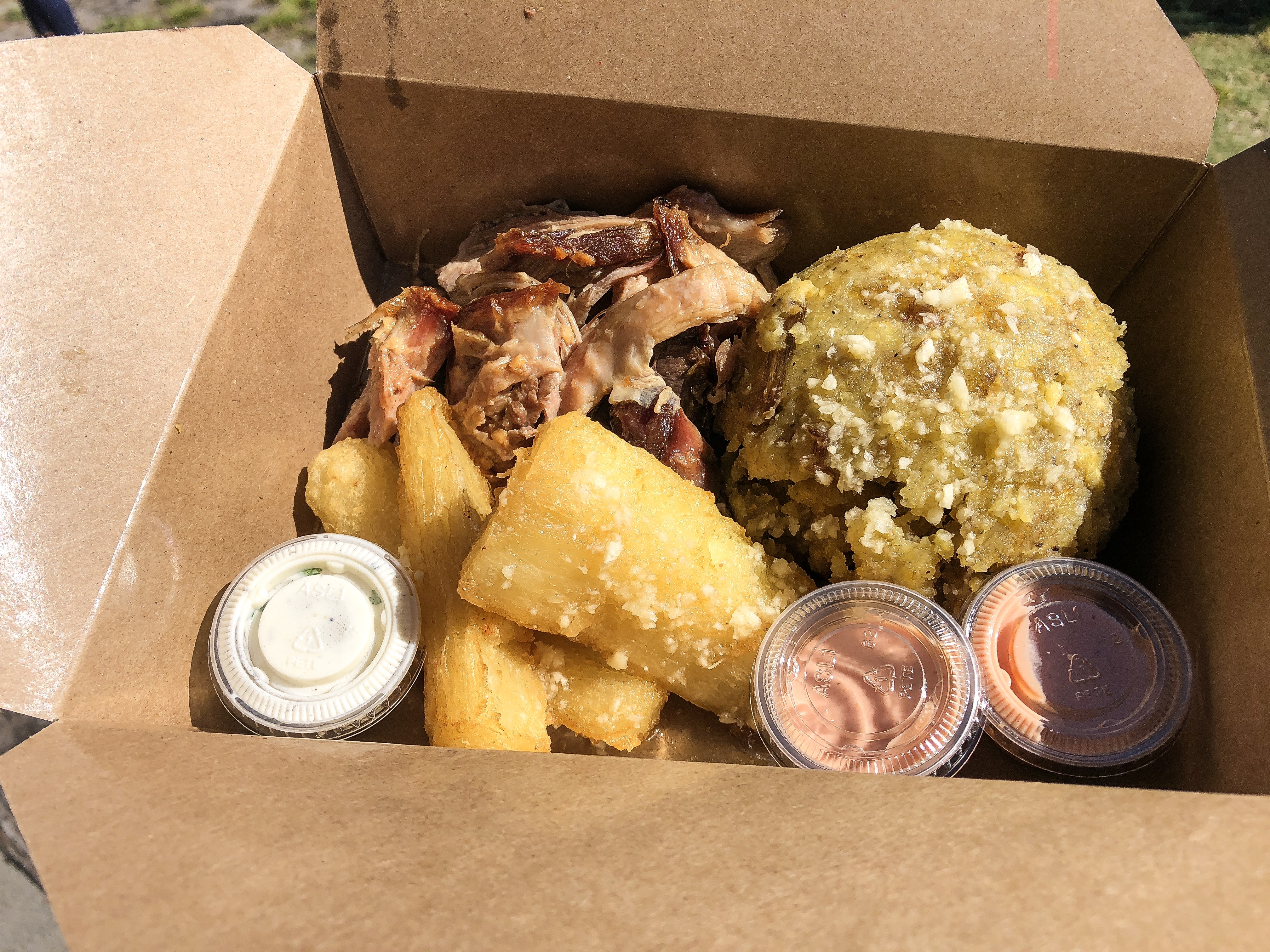 Mofongo with Pulled Pork and Yuca