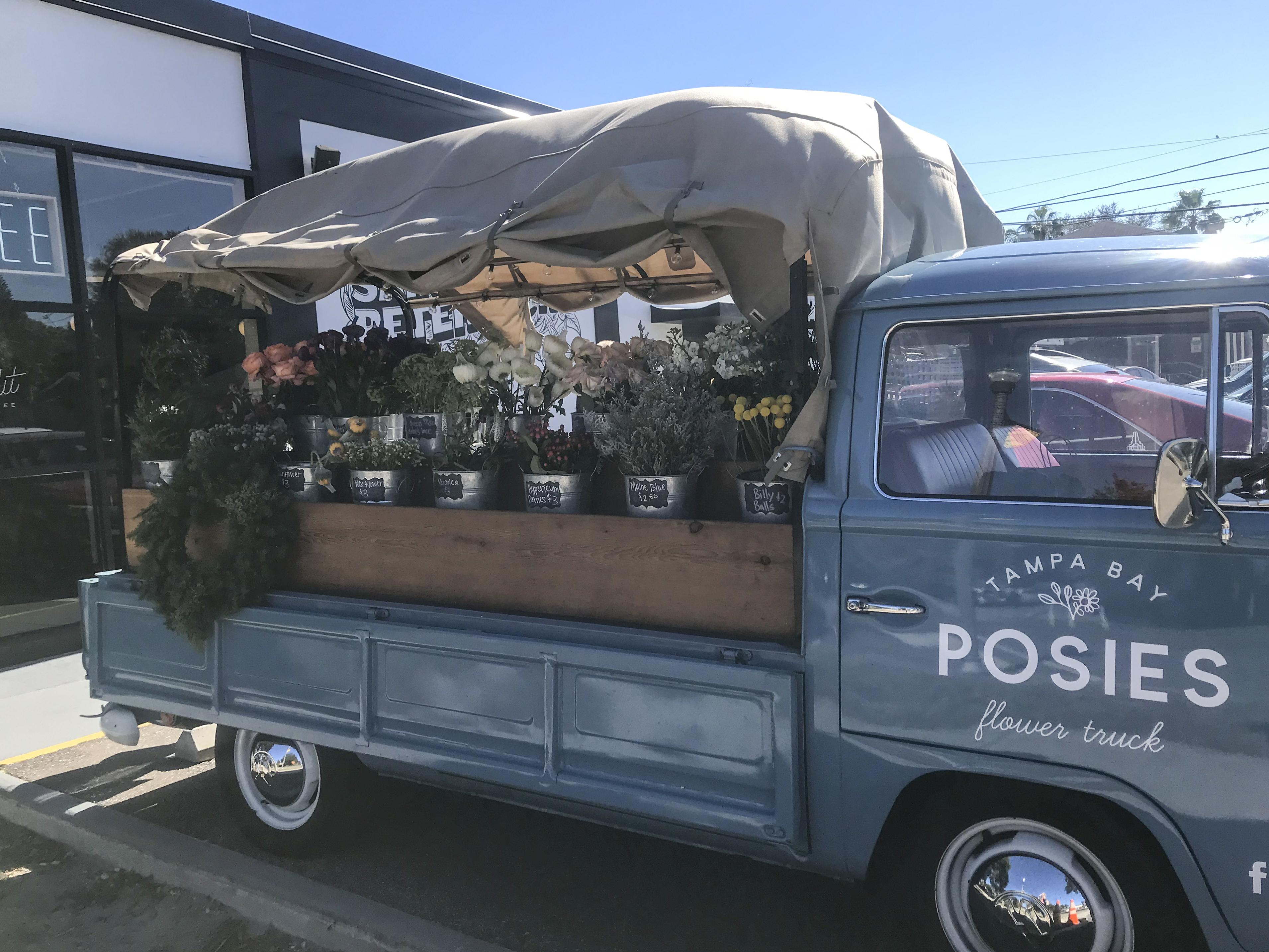 Posie's Flower Truck at Bandit Coffee Co.