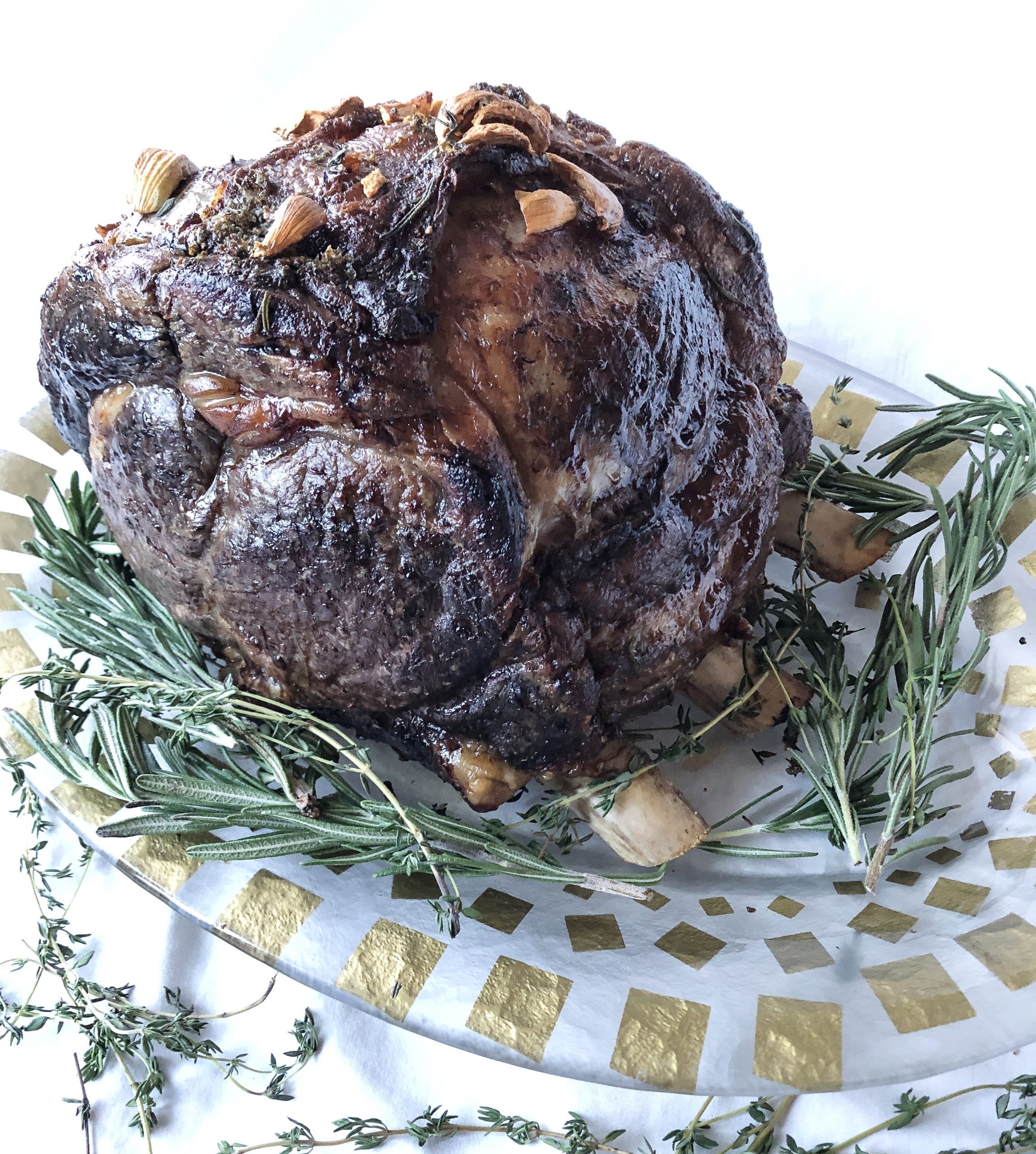 Smoked Prime Rib Roast with a Garlic Herb Butter Paste - Grill Nation -  Recipes, Grills and Grilling Products