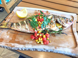 Grilled Whole Yellow Tail Snapper