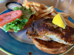 Sloppy Joe's Grouper Sandwich Plating