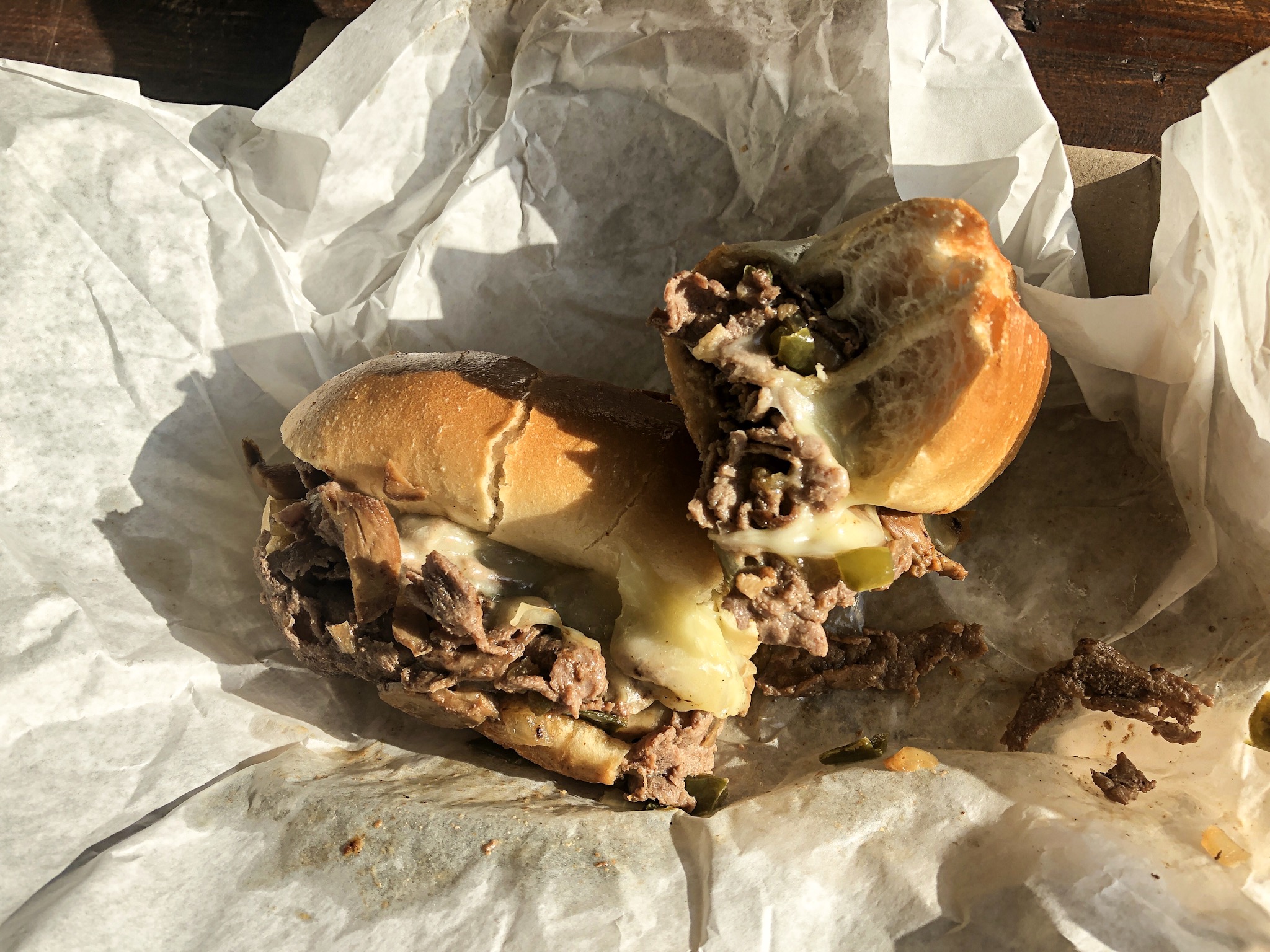 Cheesesteak Sandwich with the works from the Dairy Inn
