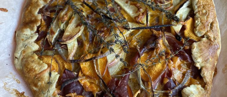 Sweet Potato, Prosciutto and Apple Galette Recipe
