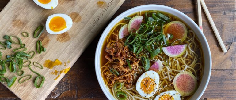 Bone Broth Ramen with Gochujang Chicken Recipe