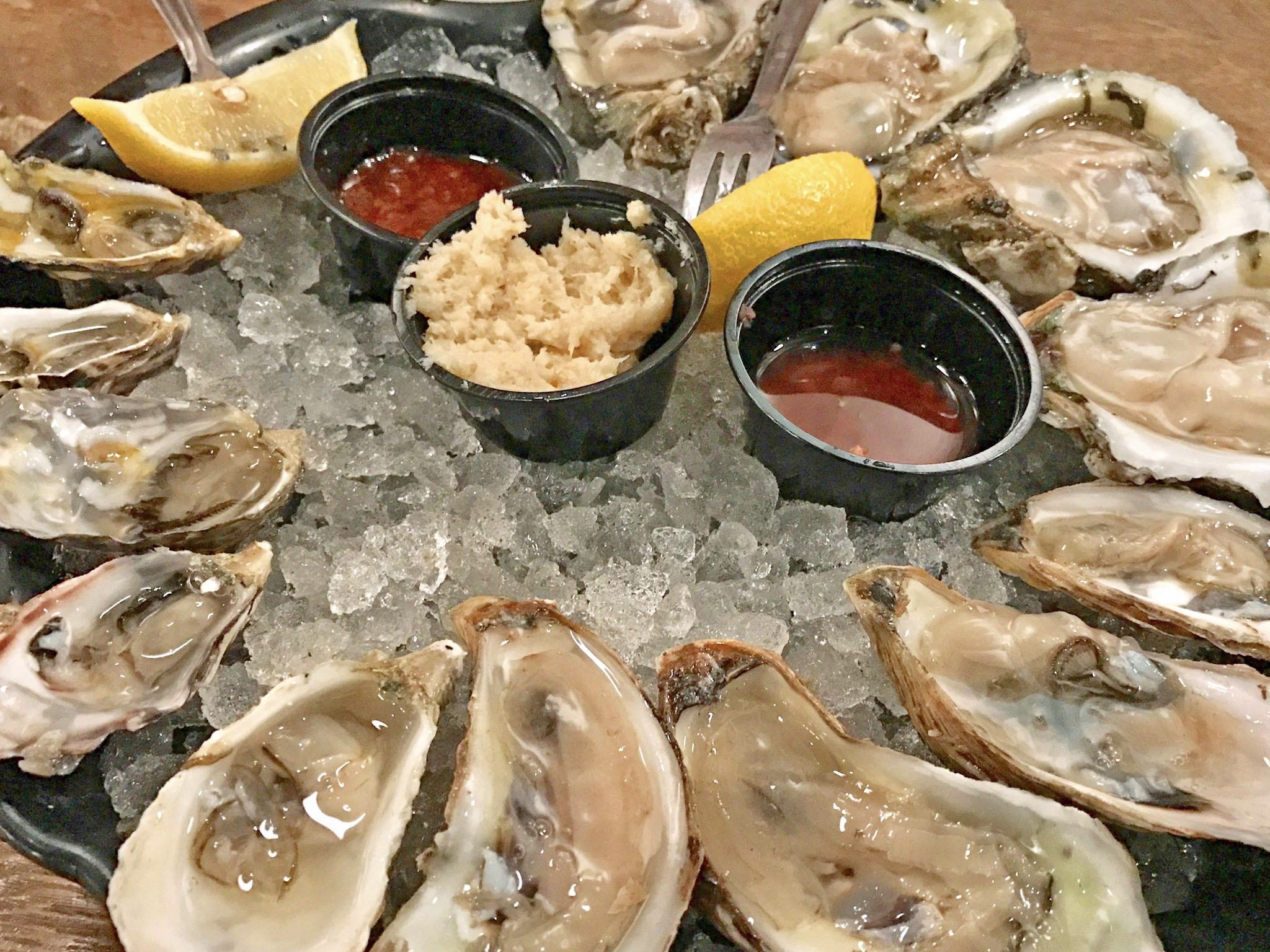 Oystes on the halfshell at The Oyster Bar