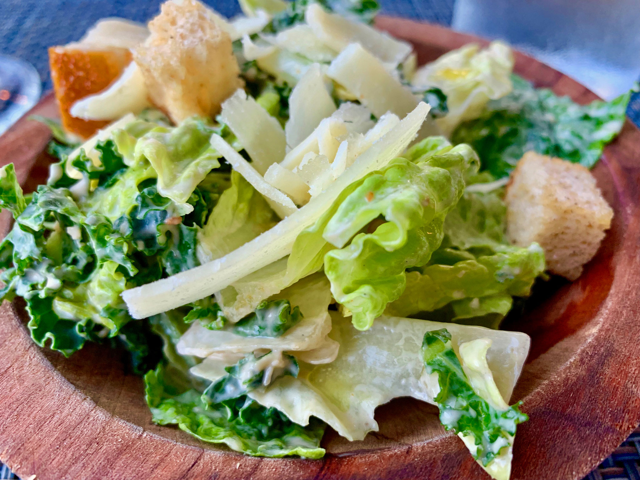 Stillwaters Caesar Salad with Kale and Romaine