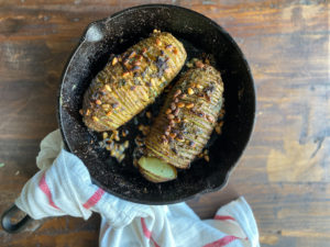 Hasselback Potatoes with Herb Butter
