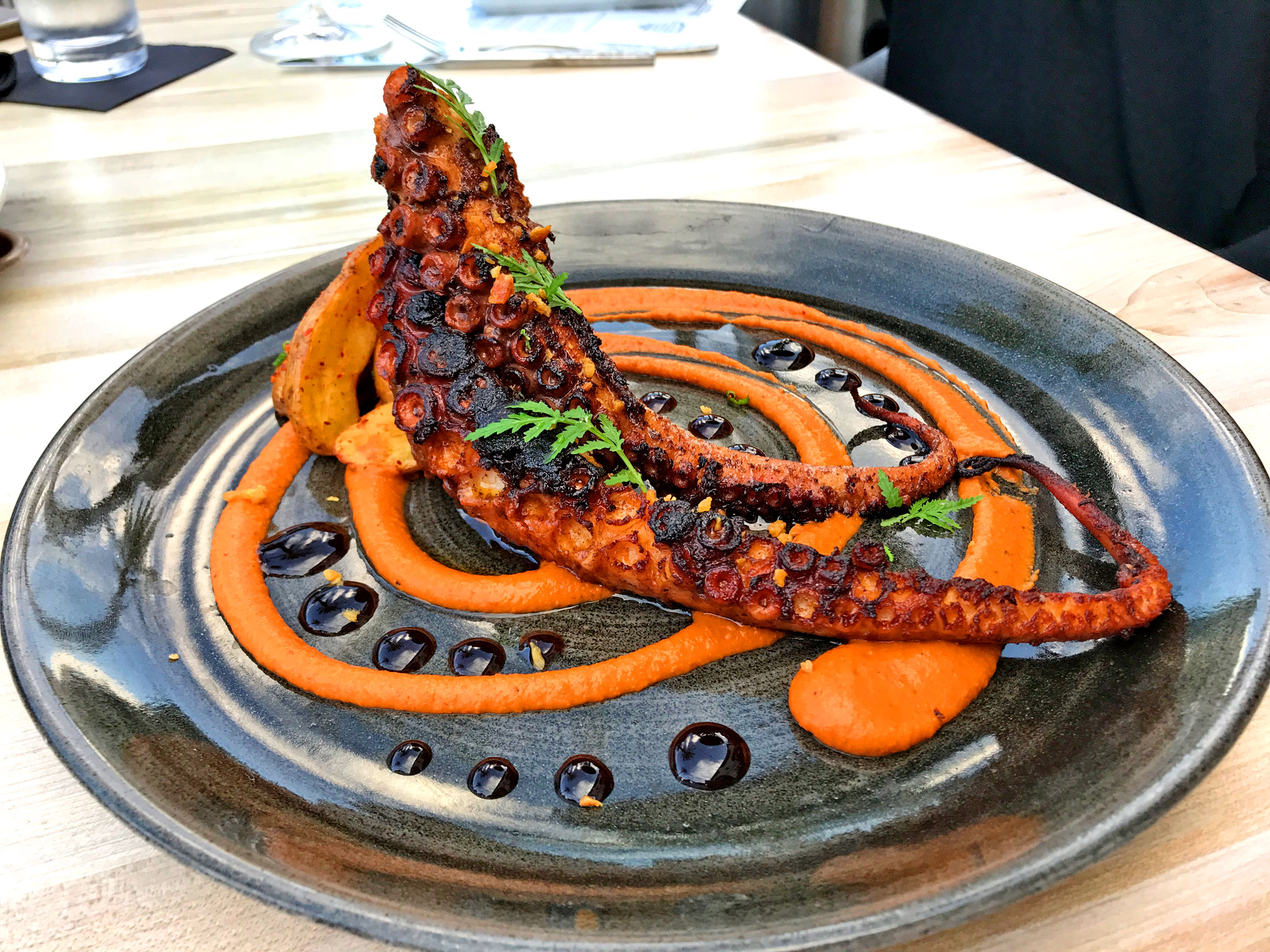 grilled octopus entree