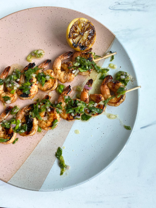 Finished Soy Shrimp Skewers Finished Soy Shrimp Skewers