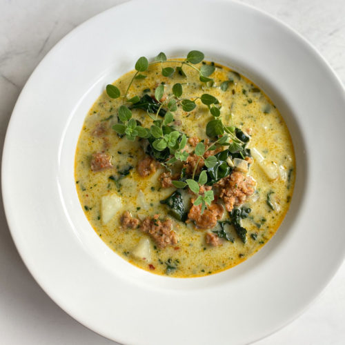 Zuppa Toscana ready to serve