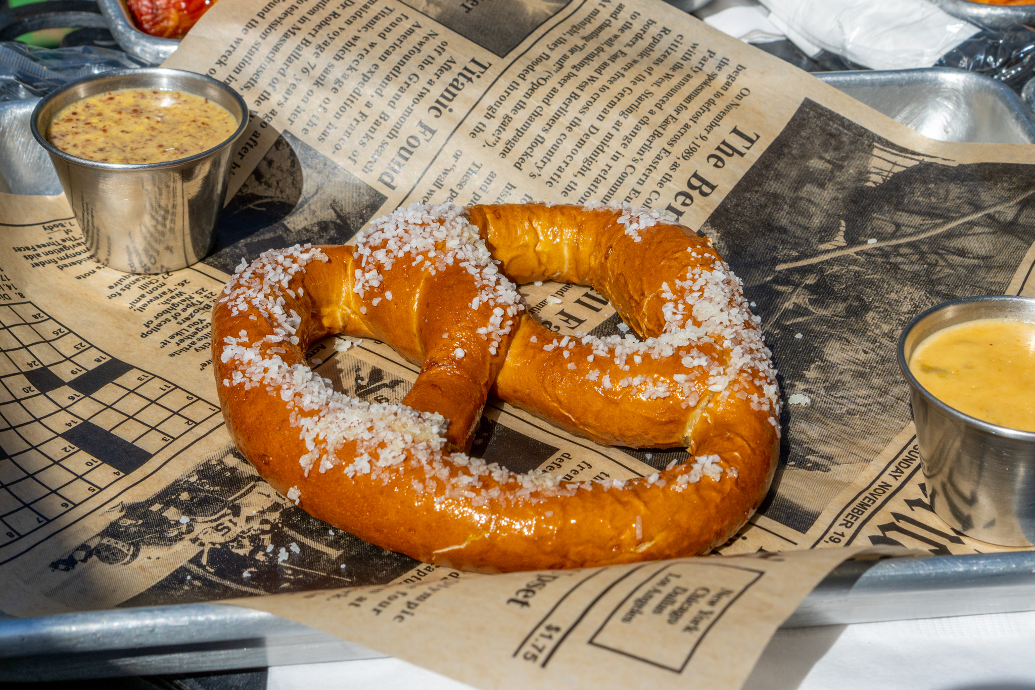 Gulfport Brewery and Eatery Beer Pretzel