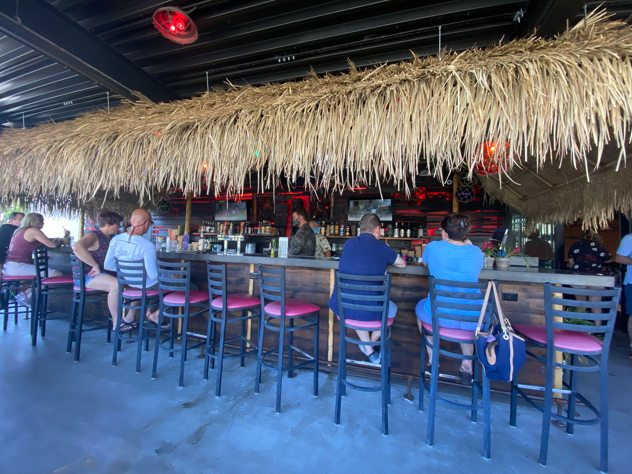 Bar Area at Burnt Ends Tiki Bar