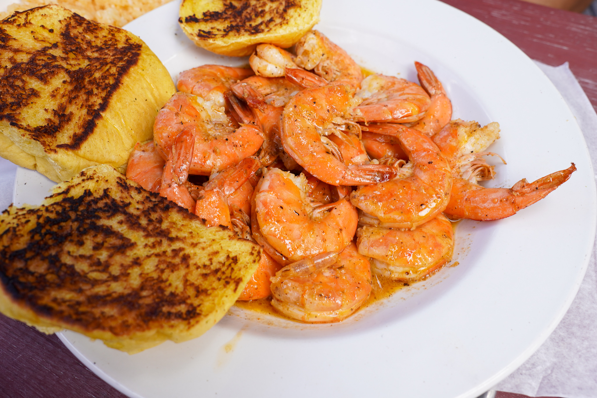 Mullet's Peel N Eat Shrimp Mullet's Style Close Up