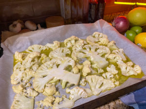 Cauliflower pre-oven