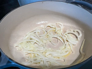 Softened onions