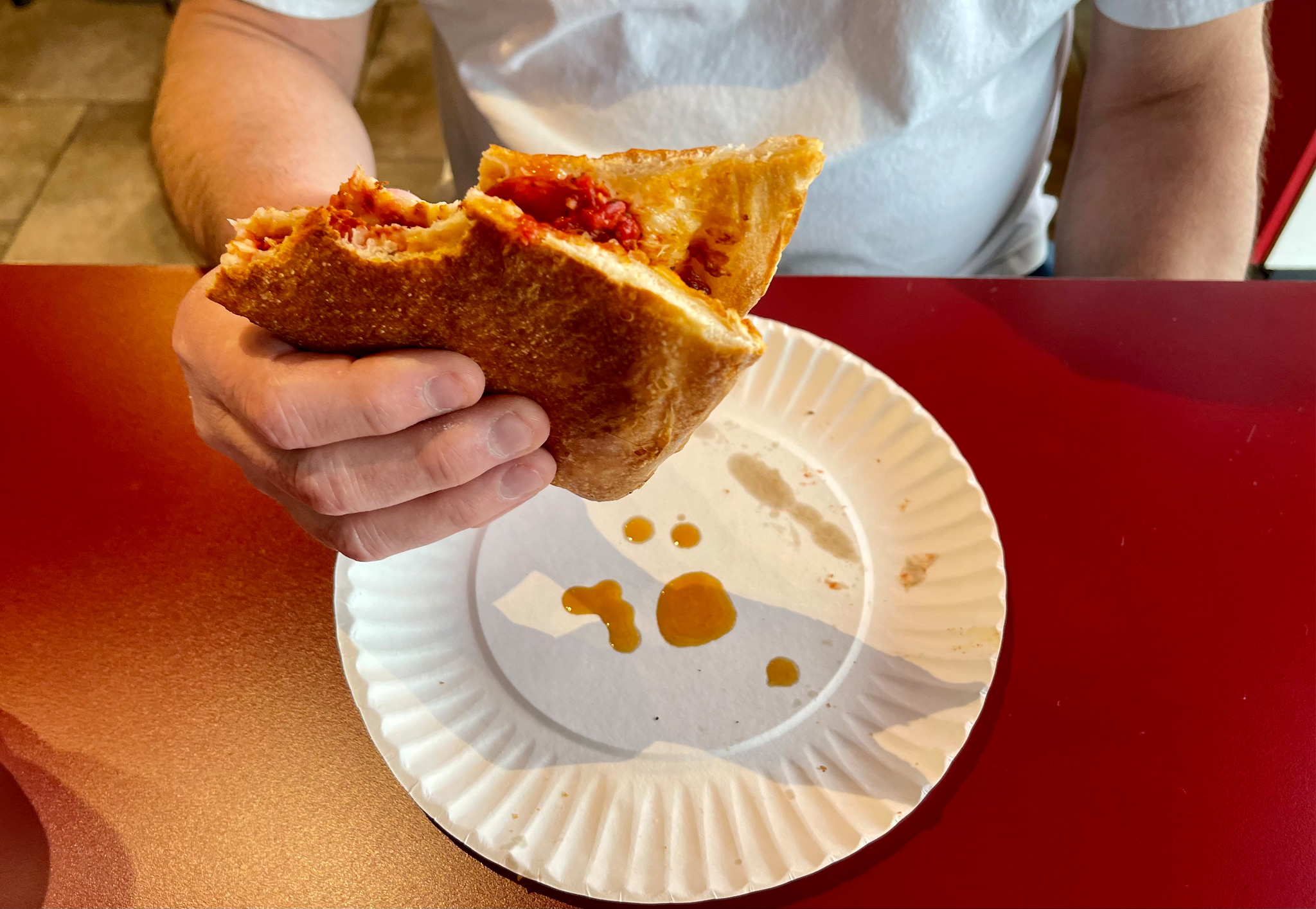 NY Pizza Fold and Drip Test