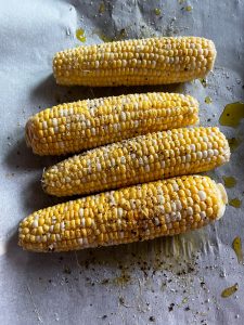 Corn before hitting the oven