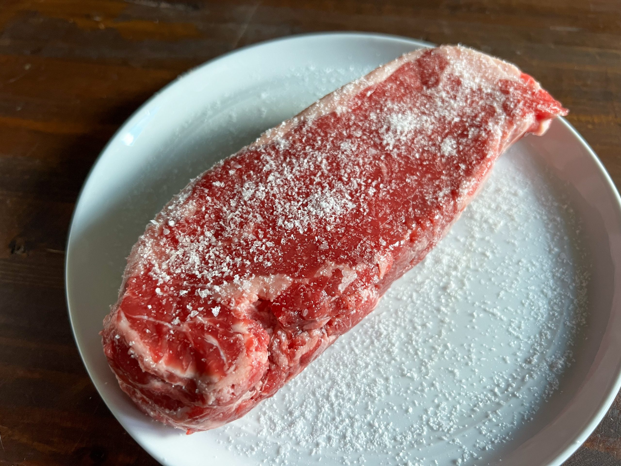 Salted Pasture-raised NY Strip Steak
