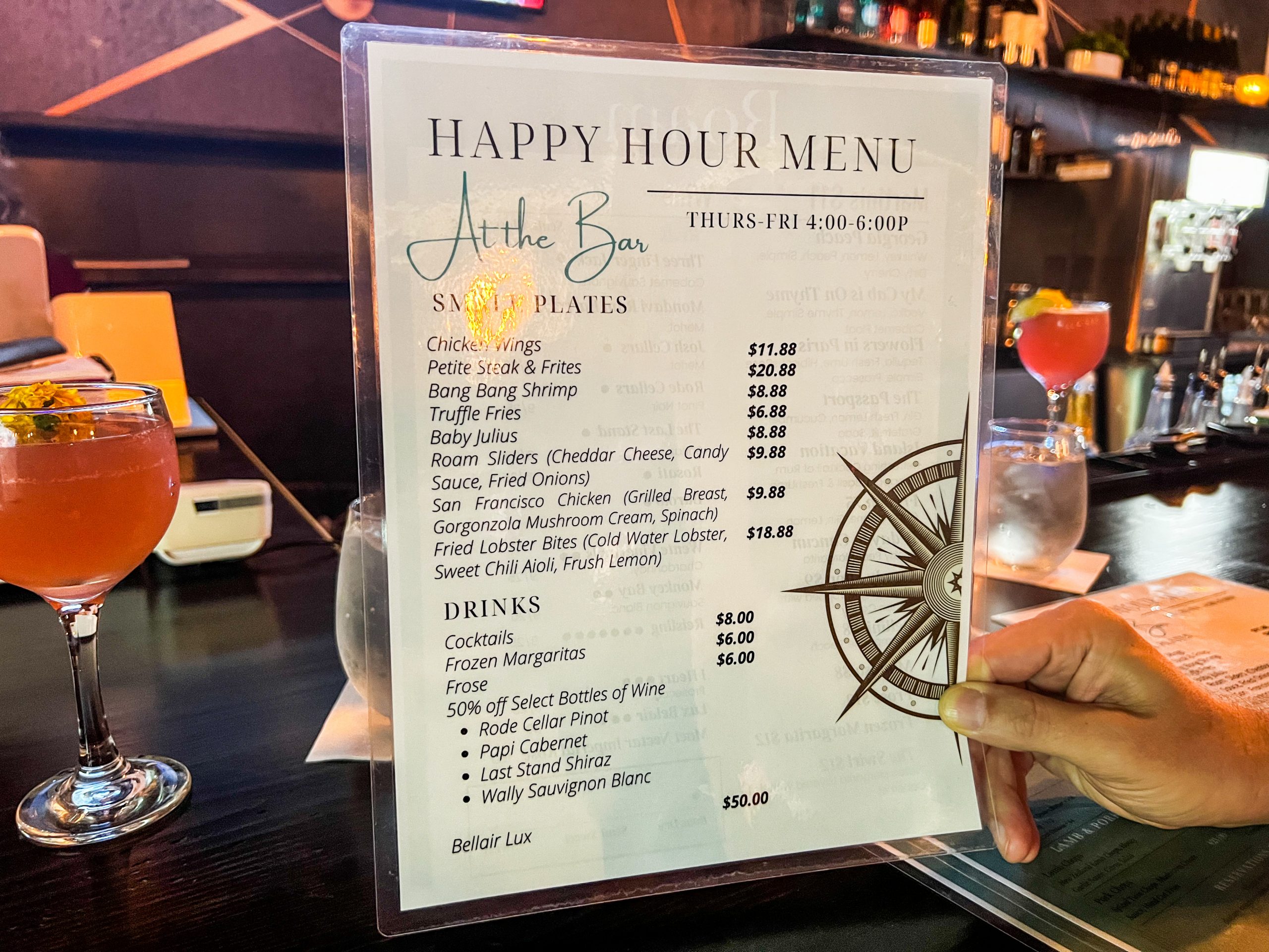 The irresistable happy hour menu at Roam