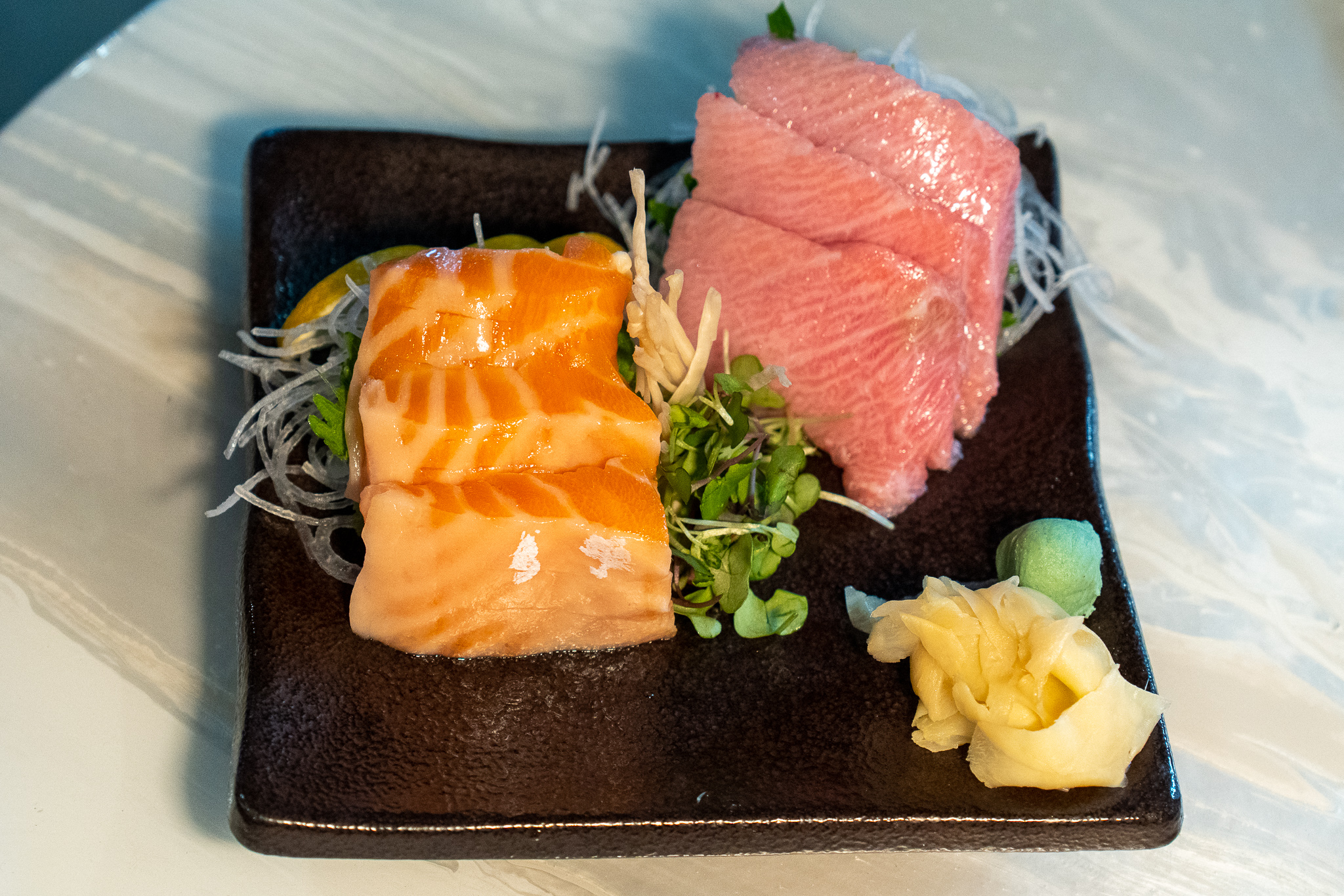 Good Fortune Fatty Tuna and Salmon Sashimi