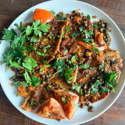 Easy Chicken Piccata with Grapefruit