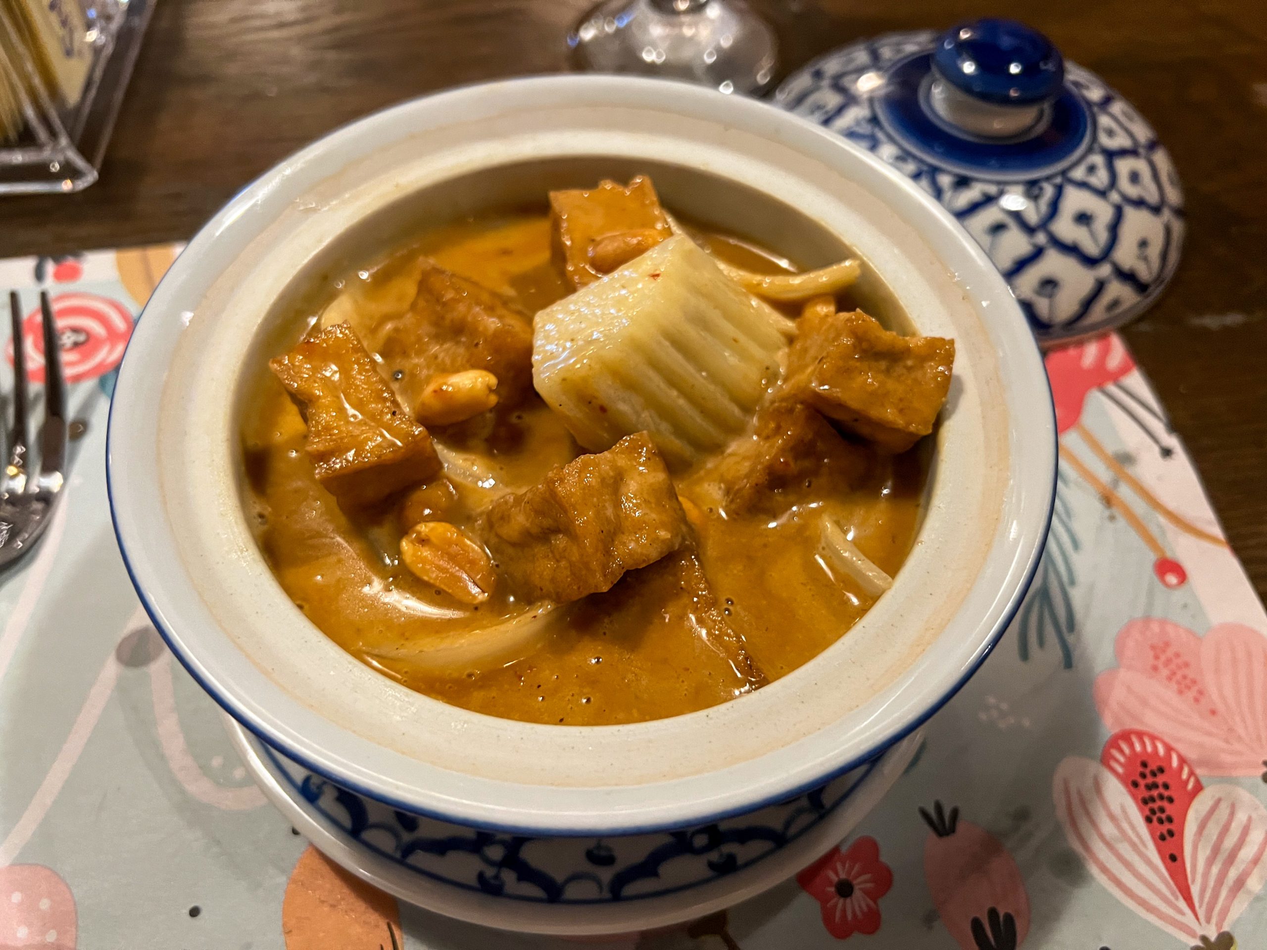 Masaman Curry served with tofu