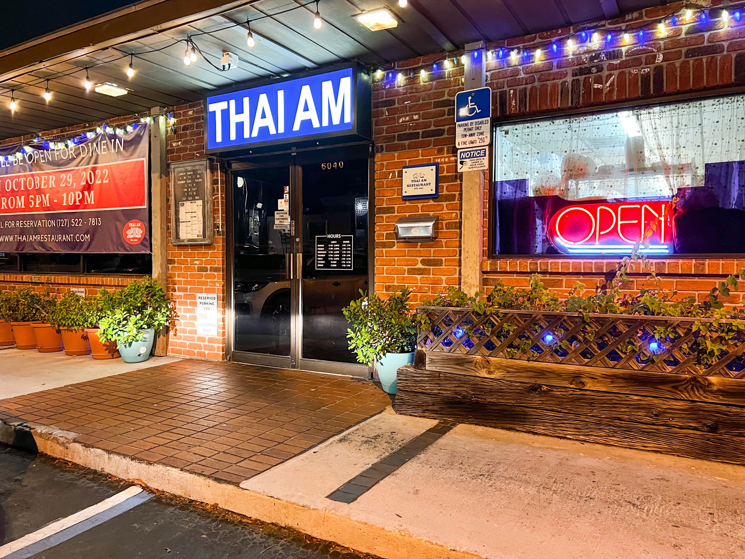 The front entrance of Thai Am