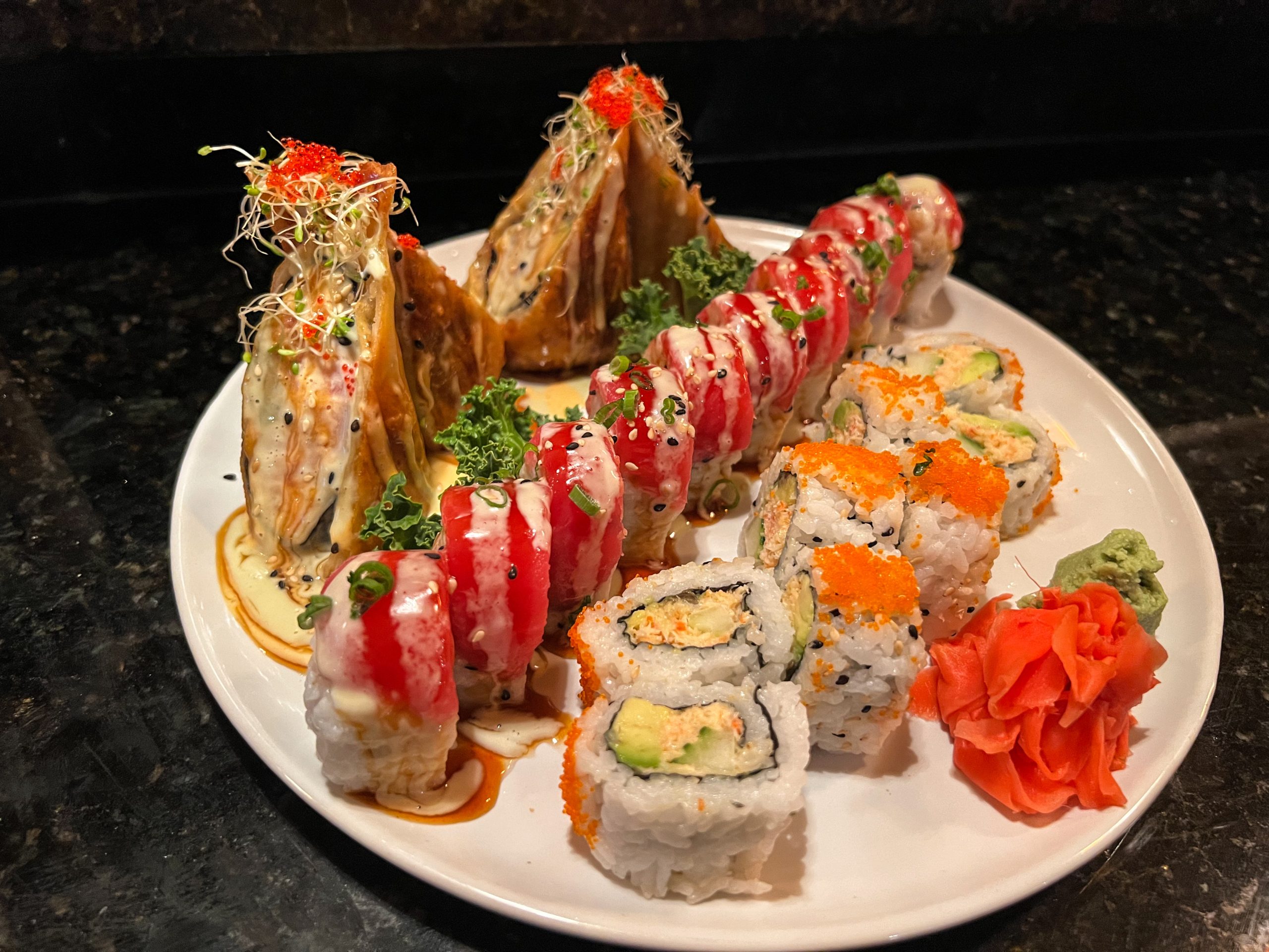 Incredible trio of sushi rolls - Hagover, Sassy Amiga & Snow Crab
