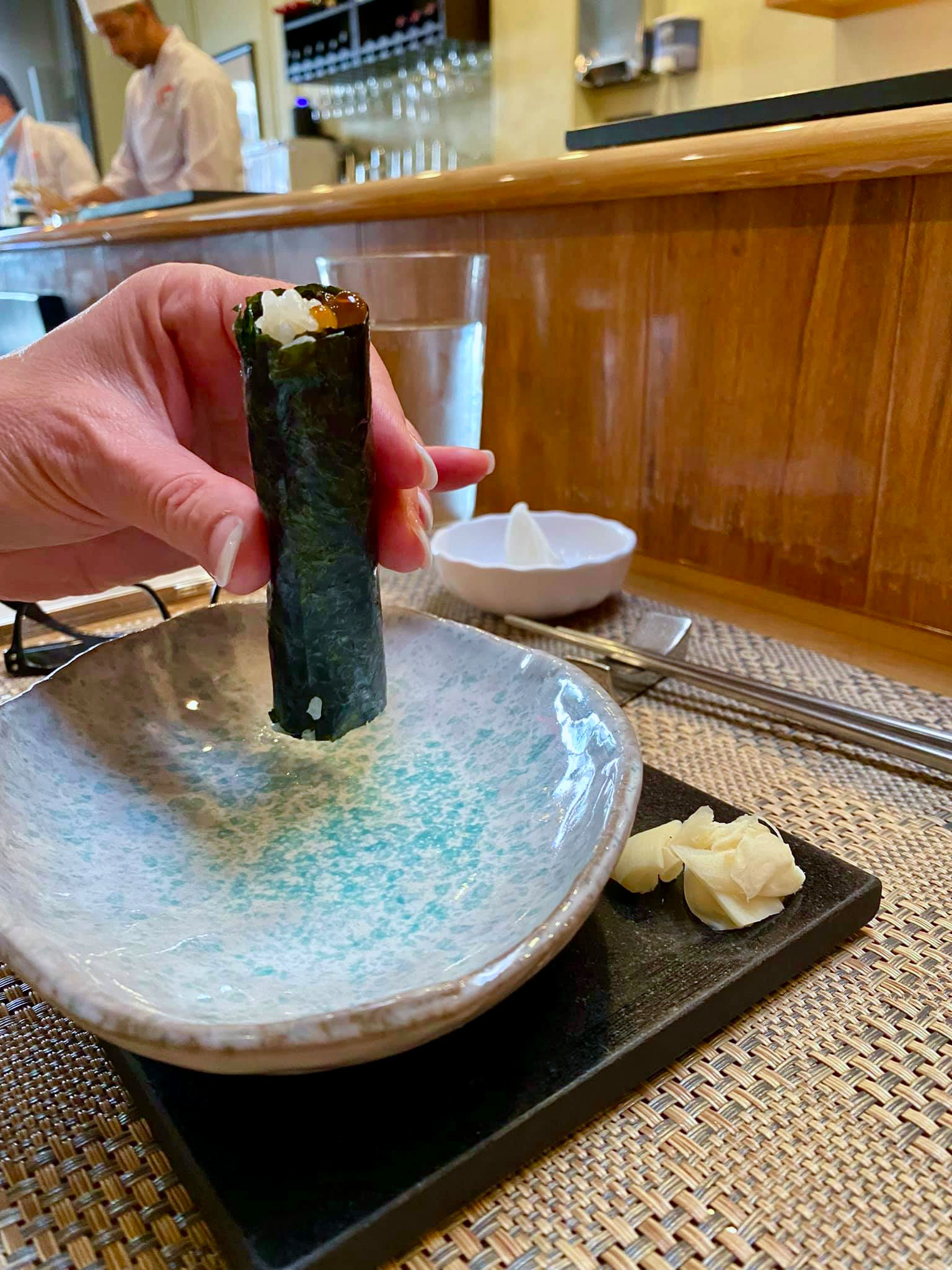 Hand Roll with Salmon Roe