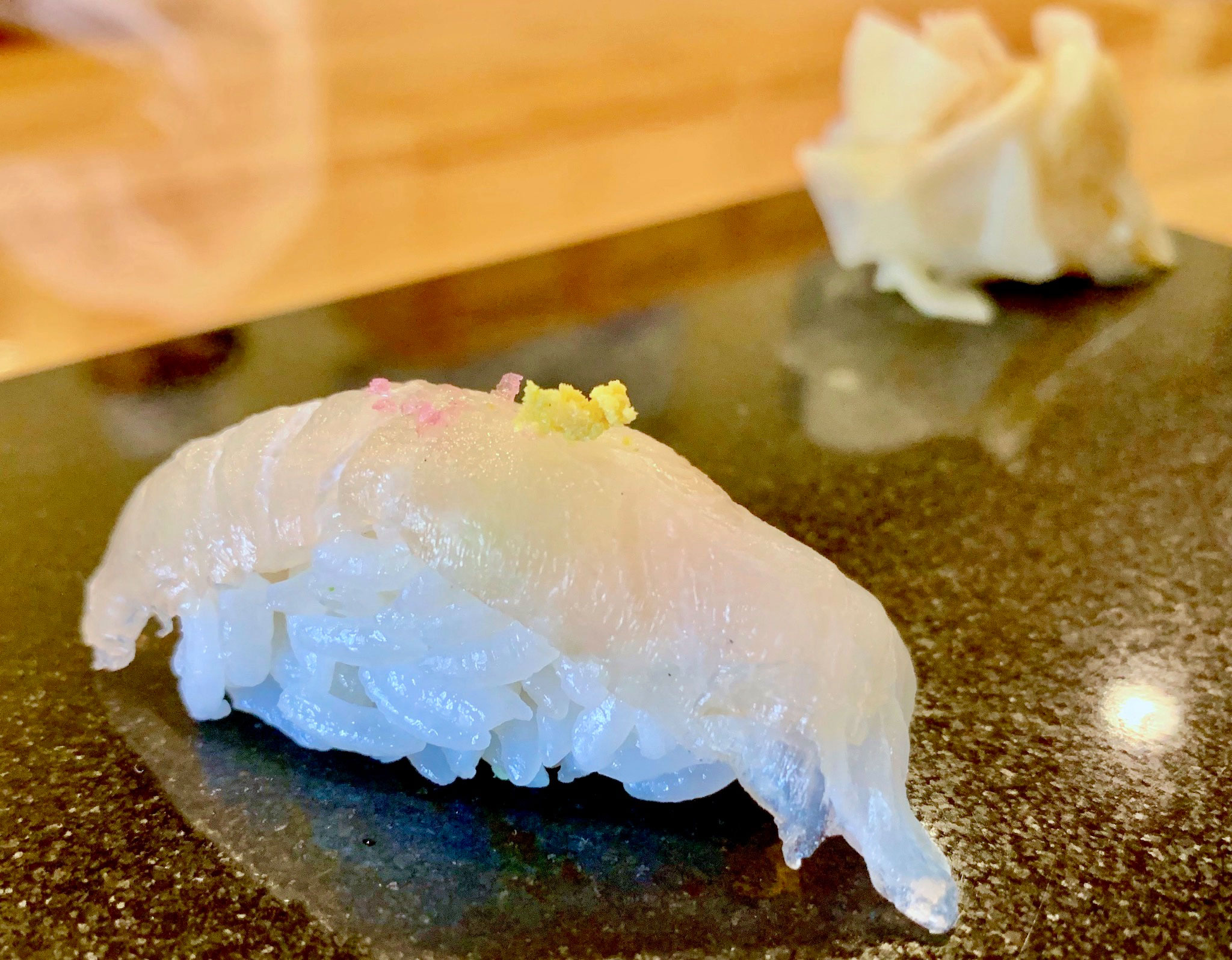 Hirami – Japanese Fluke marinated in Japanese Kelp called Kombu