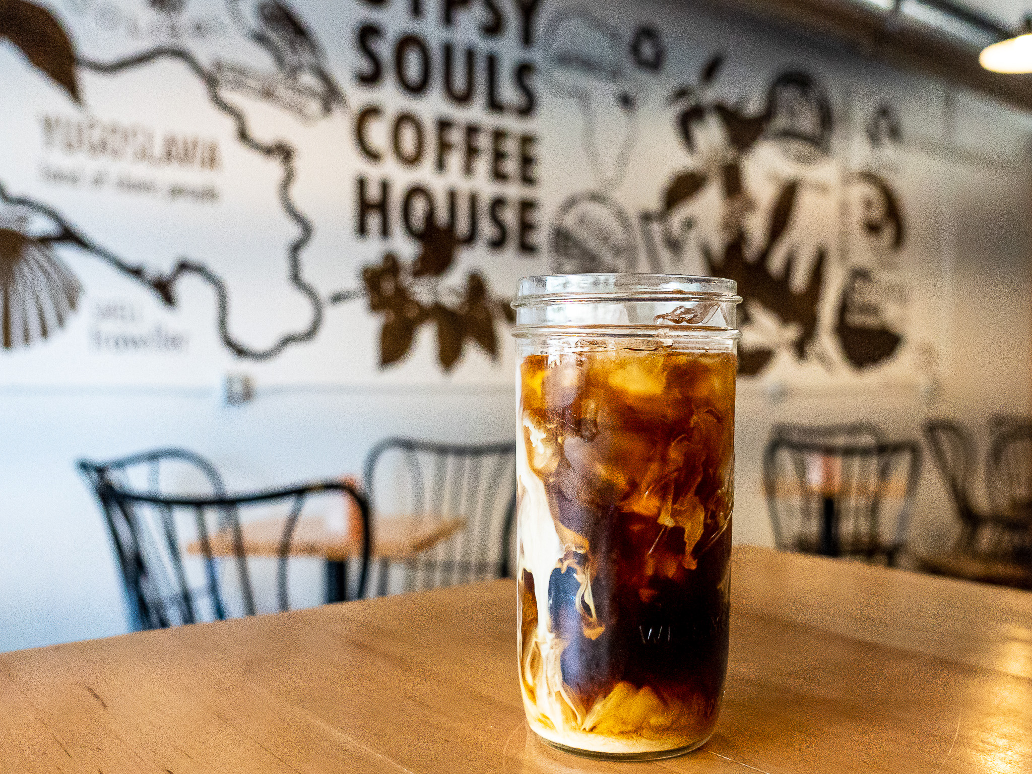 SoHo Iced Coffee Cup with Lid and Straw ICED COFFEE ADDICT - Encased