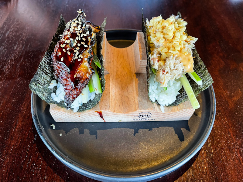 Hand rolls from the Edge Eatery (photo credit: Lori Brown)